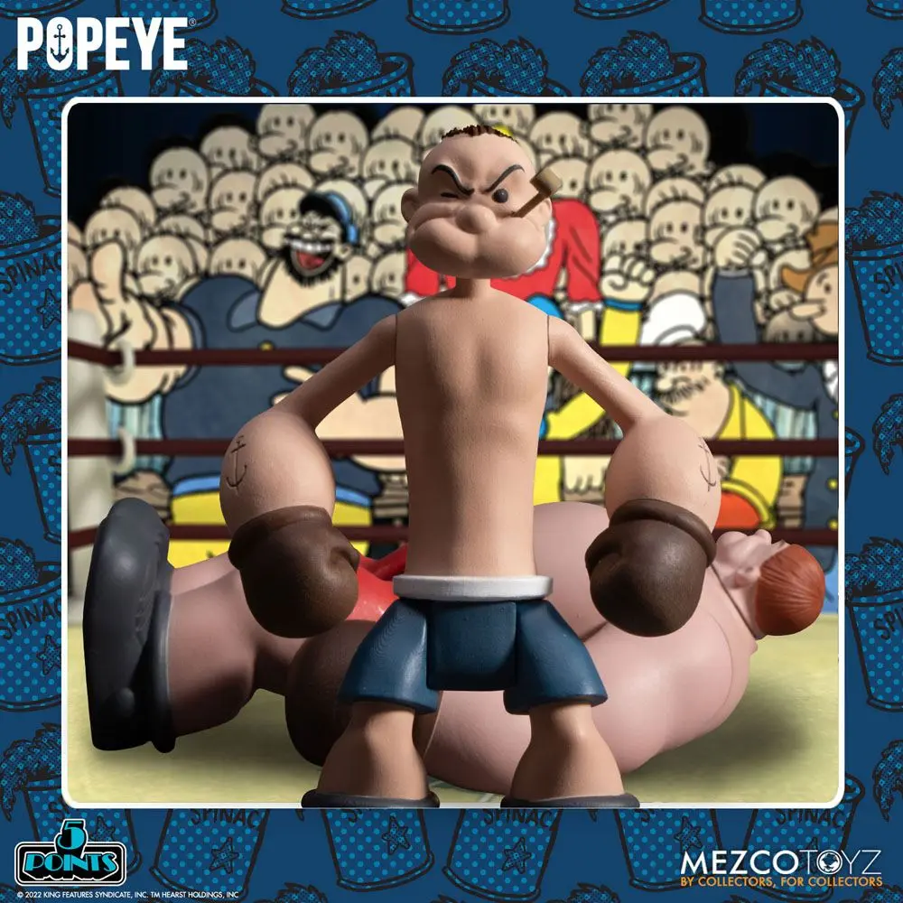 Popeye 5 Points Deluxe set figura Popeye & Oxheart 9 cm fotografija proizvoda