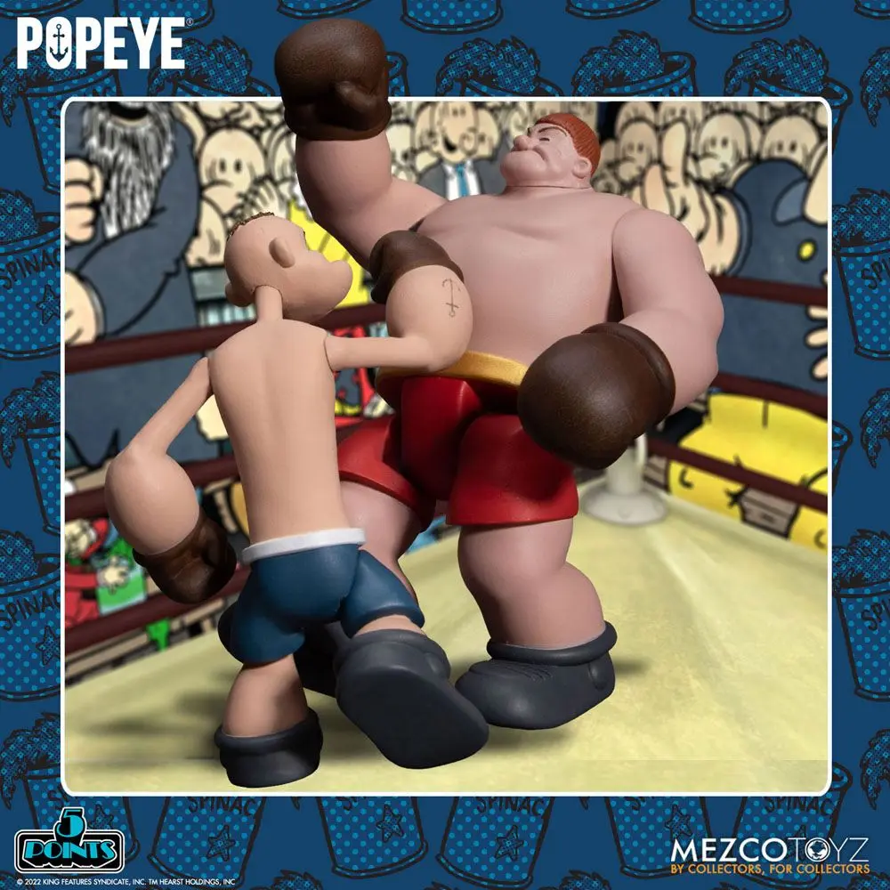 Popeye 5 Points Deluxe set figura Popeye & Oxheart 9 cm fotografija proizvoda