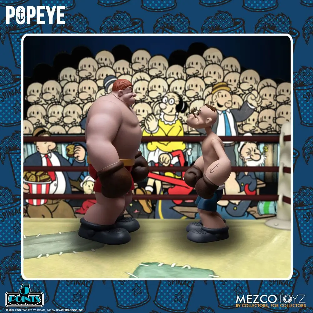 Popeye 5 Points Deluxe set figura Popeye & Oxheart 9 cm fotografija proizvoda