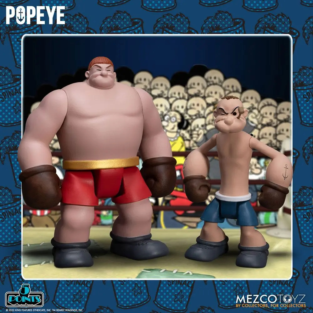 Popeye 5 Points Deluxe set figura Popeye & Oxheart 9 cm fotografija proizvoda