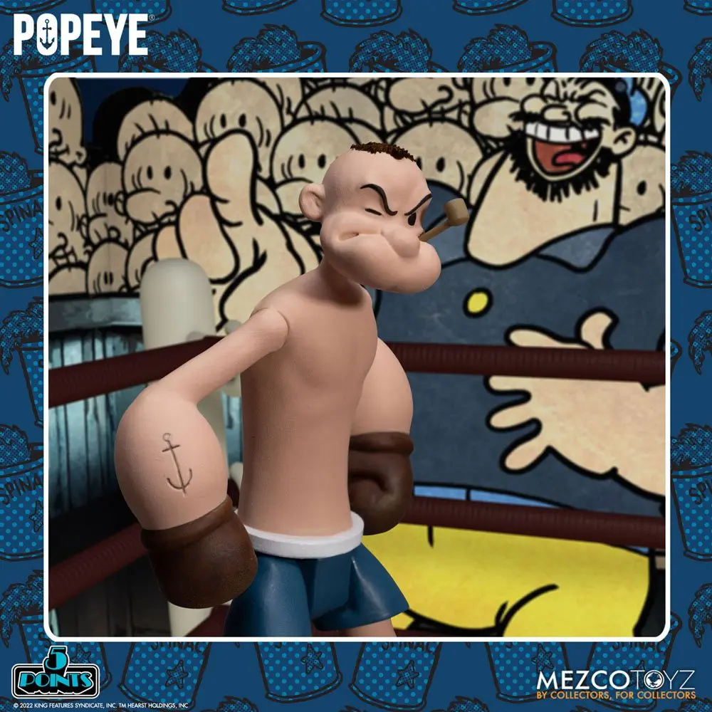 Popeye 5 Points Deluxe set figura Popeye & Oxheart 9 cm fotografija proizvoda