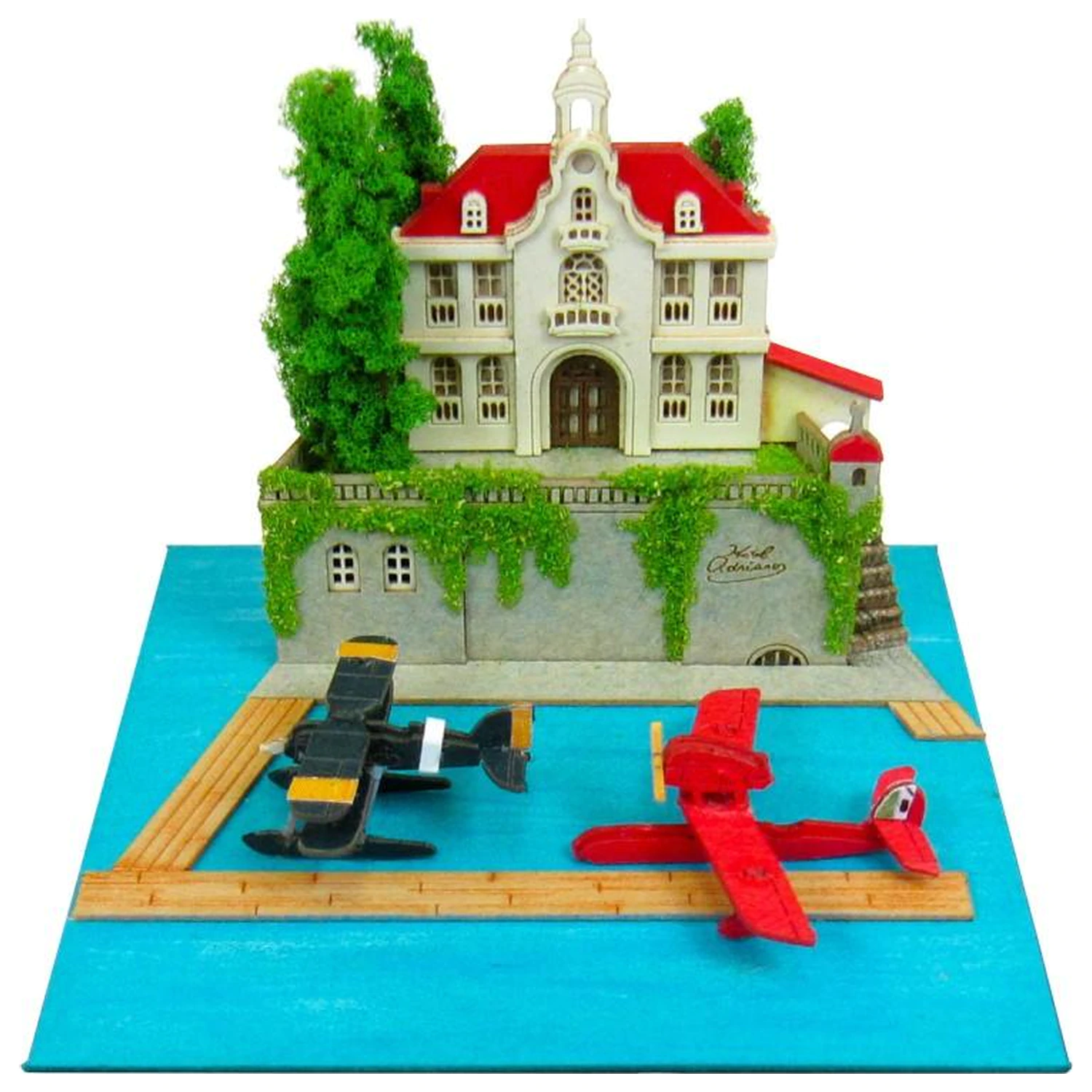 Porco Rosso Adriano & Flying Boat Fighter Papirnati okvir fotografija proizvoda