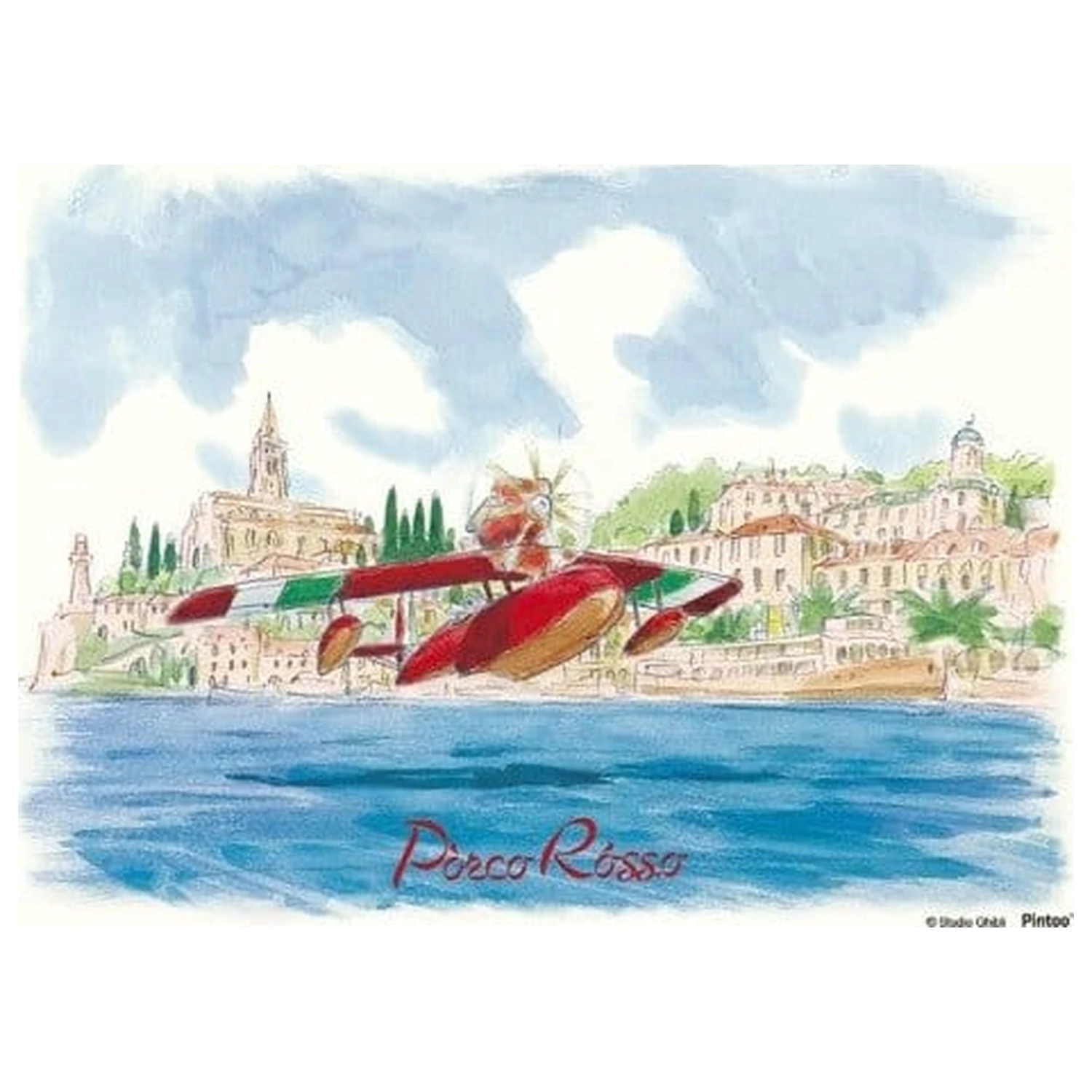 Porco Rosso Puzzle i stalak Savoia slijetanje na vodu (150 komada) fotografija proizvoda