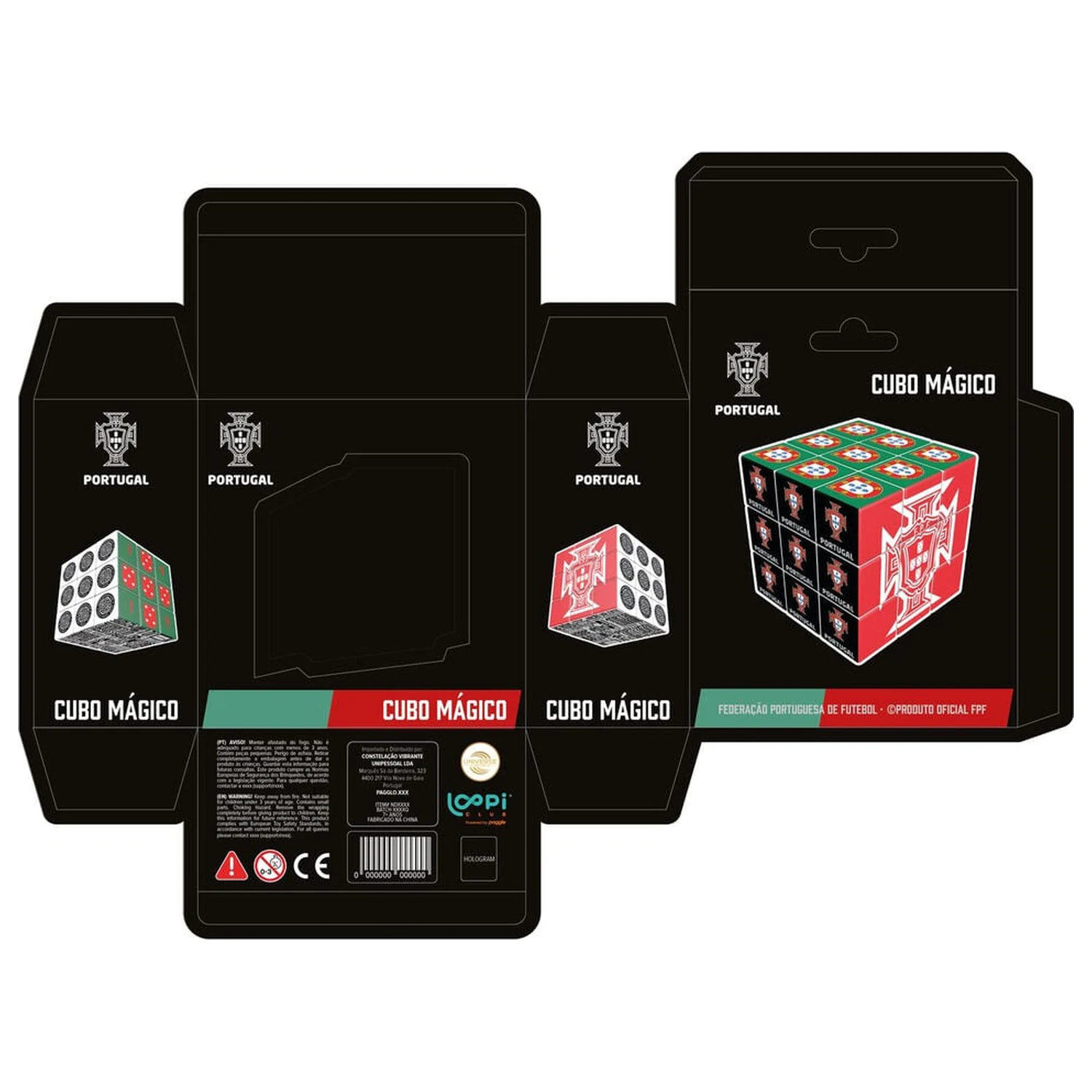 Portugal FPF set od 6 cm puzzle kocke fotografija proizvoda