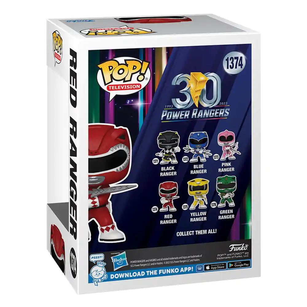 Power Rangers 30th POP! TV Vinil Figura Crveni Ranger 9 cm fotografija proizvoda