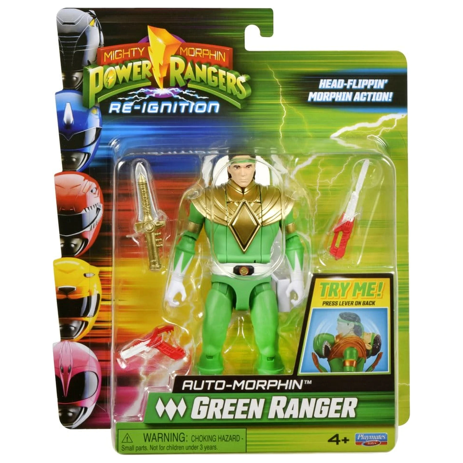 Power Rangers Auto-Morphin akcijska figura Green Ranger 15 cm fotografija proizvoda