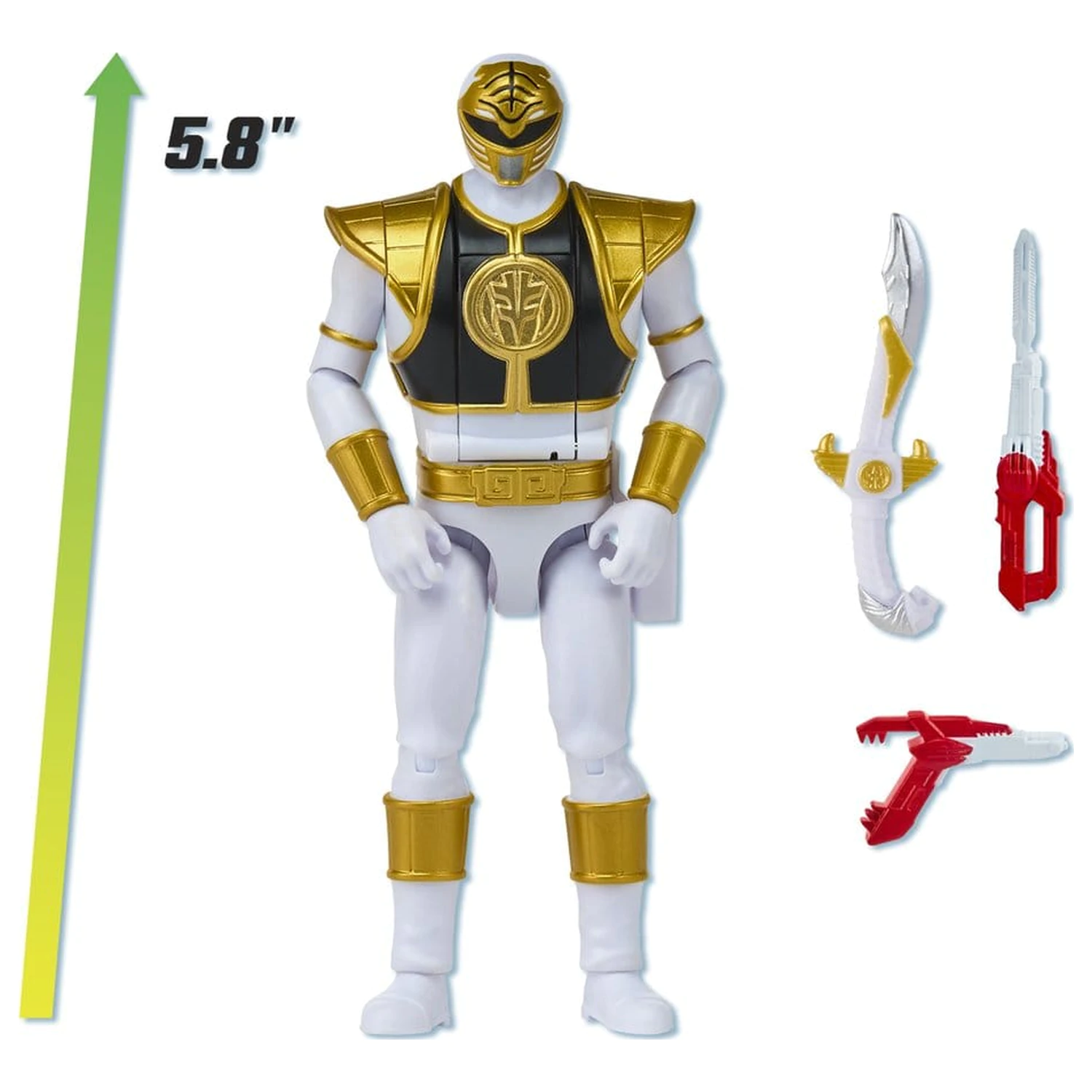 Power Rangers Auto-Morphin akcijska figura White Ranger 15 cm fotografija proizvoda