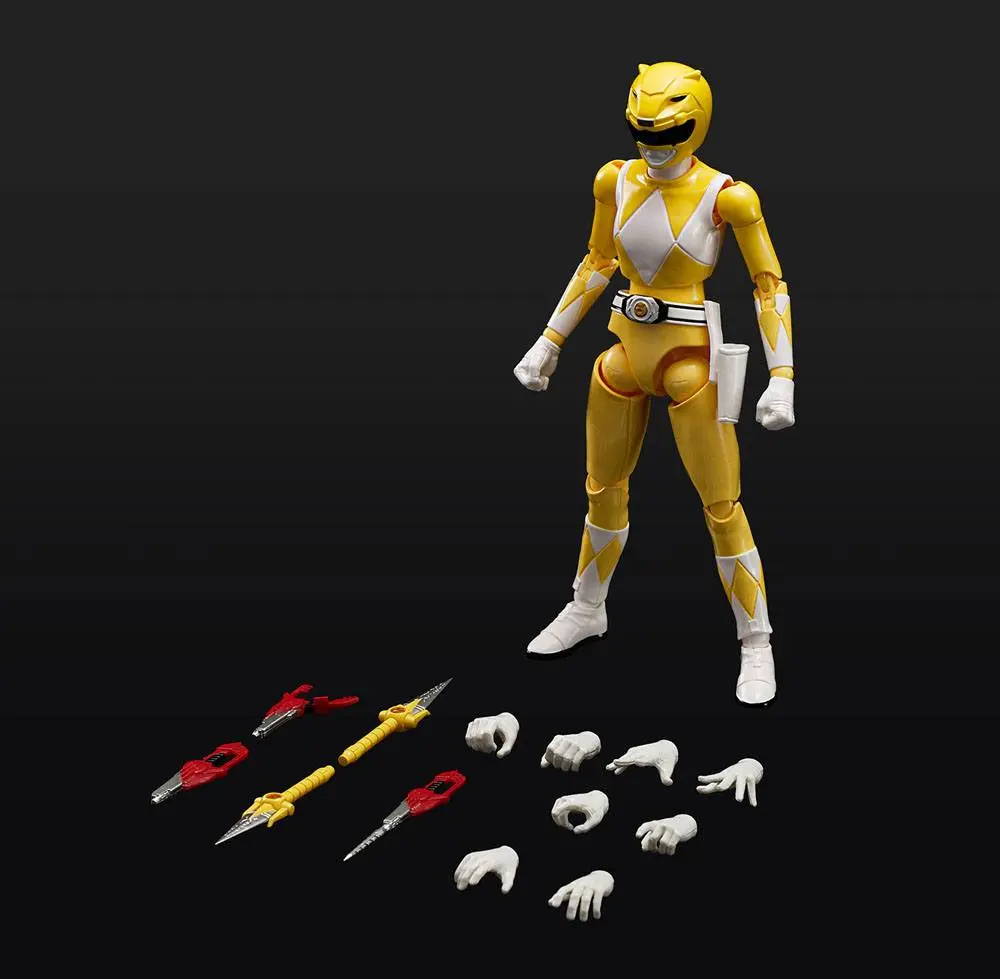 Power Rangers Furai Model Plastični model komplet Yellow Ranger 13 cm fotografija proizvoda