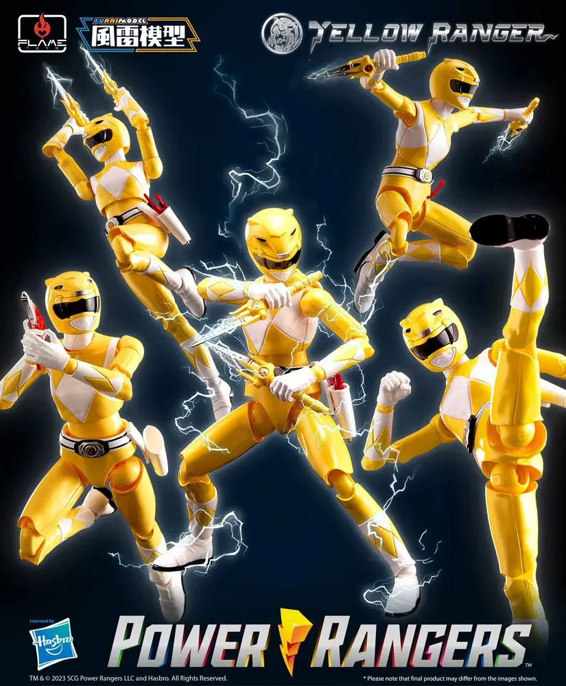 Power Rangers Furai Model Plastični model komplet Yellow Ranger 13 cm fotografija proizvoda