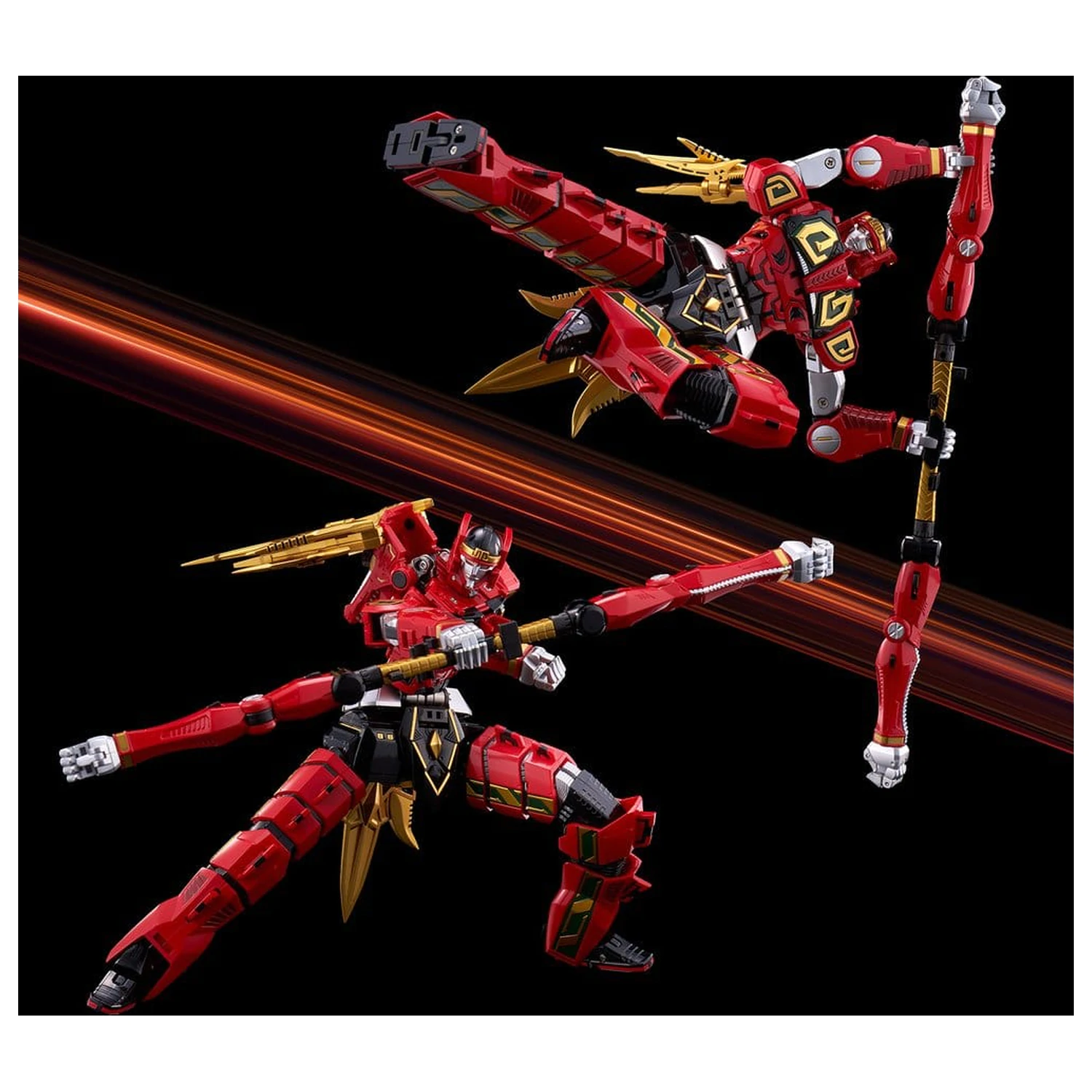 Power Rangers Go! Kuro Kara Combine Action Figure Thunder Megazord 28 cm fotografija proizvoda
