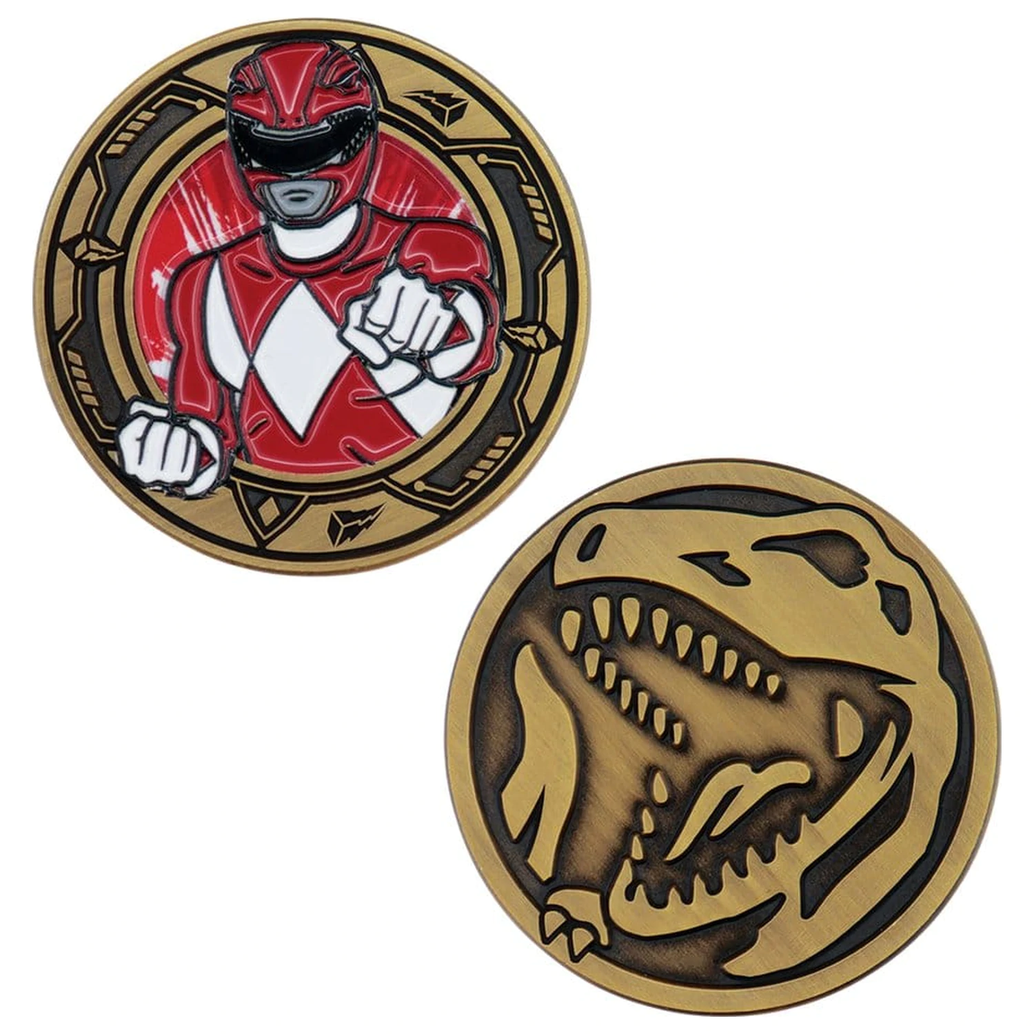 Power Rangers Kolekcionarski novčić Red Ranger Limited Edition fotografija proizvoda