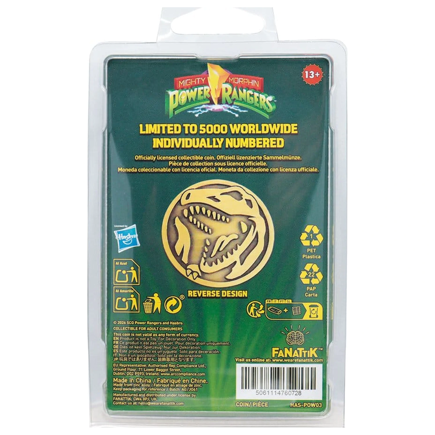 Power Rangers Kolekcionarski novčić Red Ranger Limited Edition fotografija proizvoda