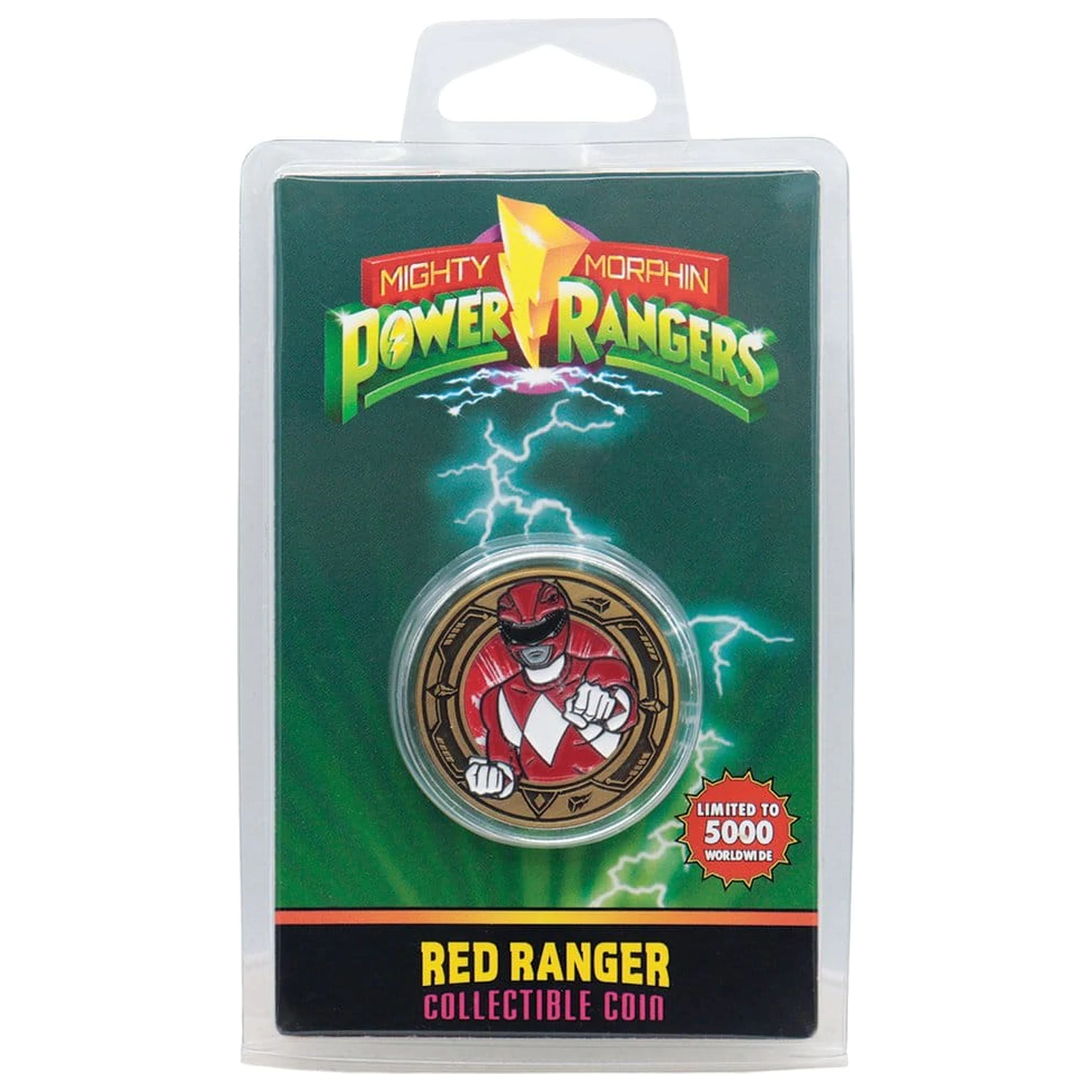 Power Rangers Kolekcionarski novčić Red Ranger Limited Edition fotografija proizvoda