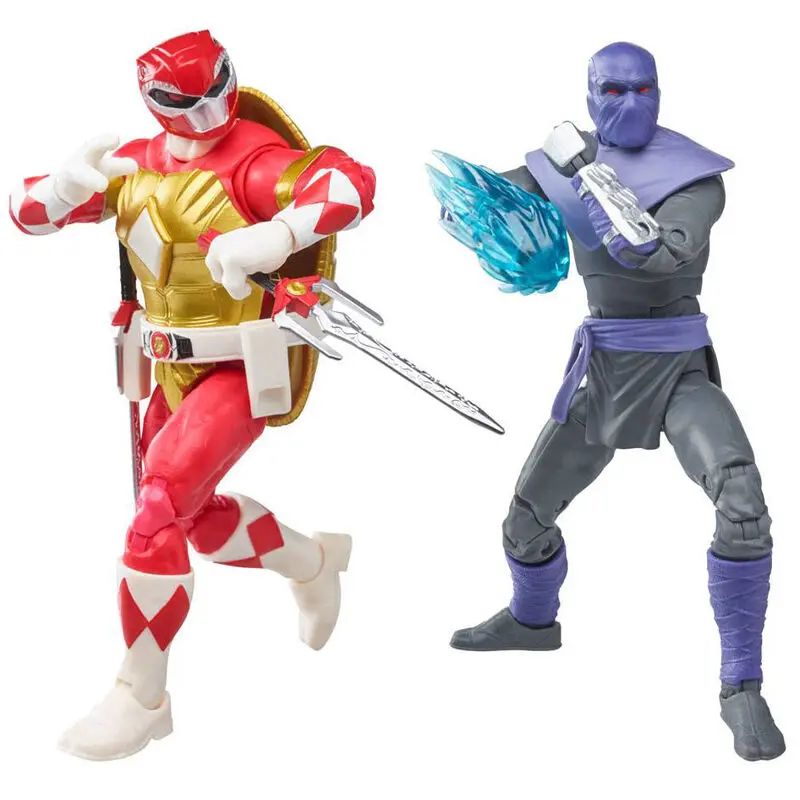 Power Rangers x TMNT Lightning Collection akcijske figure 2022 Foot Soldier Tommy & Morphed Raphael fotografija proizvoda