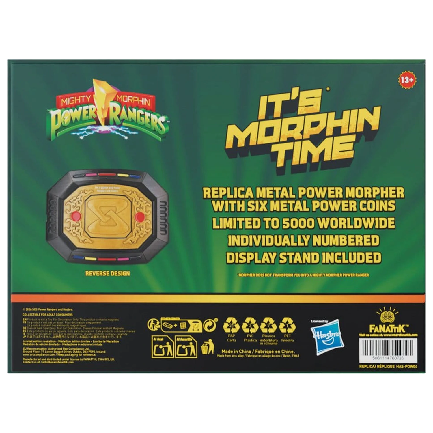Power Rangers Replika izmjenjivog Power Morphera ograničeno izdanje 7 x 9 cm fotografija proizvoda