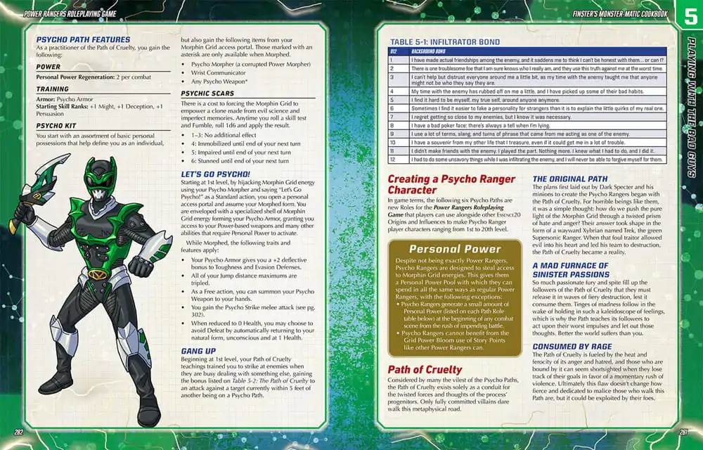 Power Rangers RPG knjiga Finster's Monster-Matic Cookbook Sourcebook *Englische Version* fotografija proizvoda