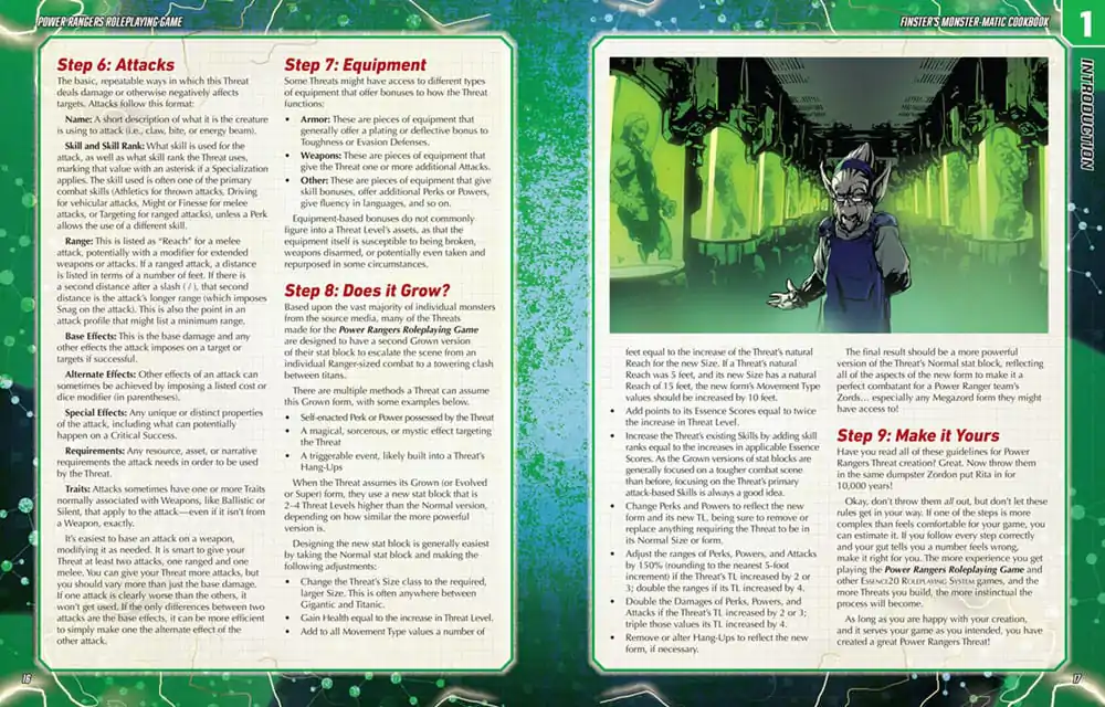 Power Rangers RPG knjiga Finster's Monster-Matic Cookbook Sourcebook *Englische Version* fotografija proizvoda