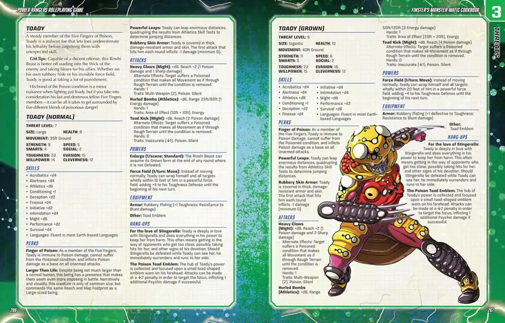 Power Rangers RPG knjiga Finster's Monster-Matic Cookbook Sourcebook *Englische Version* fotografija proizvoda
