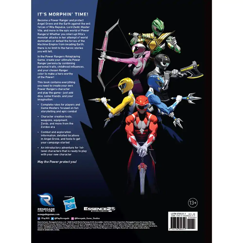 Power Rangers RPG Priručnik s pravilima Core *English Version* fotografija proizvoda