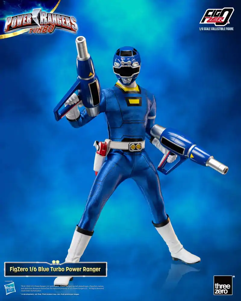 Power Rangers Turbo FigZero akcijska figura 1/6 Plavi Turbo Power Ranger 30 cm fotografija proizvoda