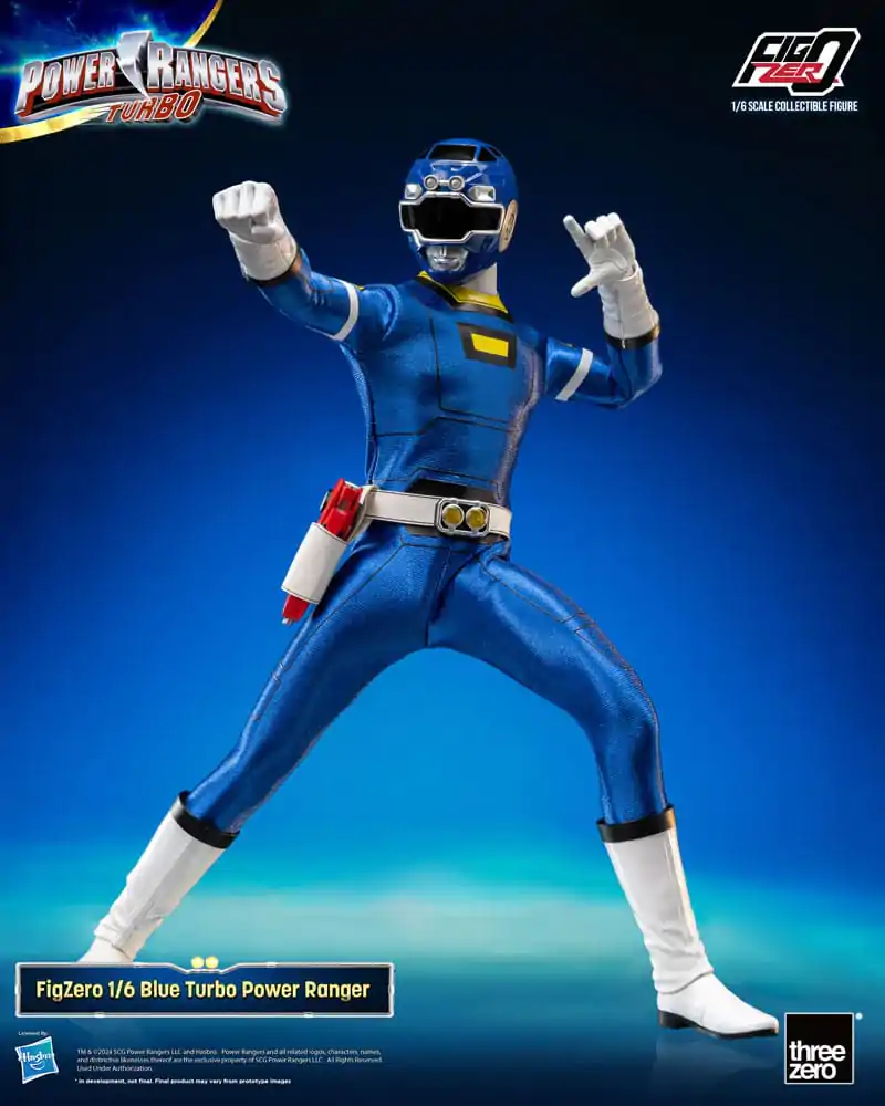 Power Rangers Turbo FigZero akcijska figura 1/6 Plavi Turbo Power Ranger 30 cm fotografija proizvoda