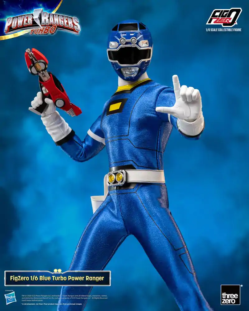 Power Rangers Turbo FigZero akcijska figura 1/6 Plavi Turbo Power Ranger 30 cm fotografija proizvoda