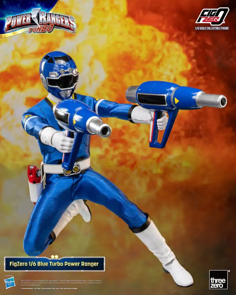 Power Rangers Turbo FigZero akcijska figura 1/6 Plavi Turbo Power Ranger 30 cm fotografija proizvoda