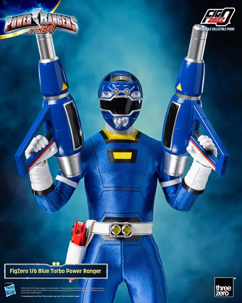 Power Rangers Turbo FigZero akcijska figura 1/6 Plavi Turbo Power Ranger 30 cm fotografija proizvoda