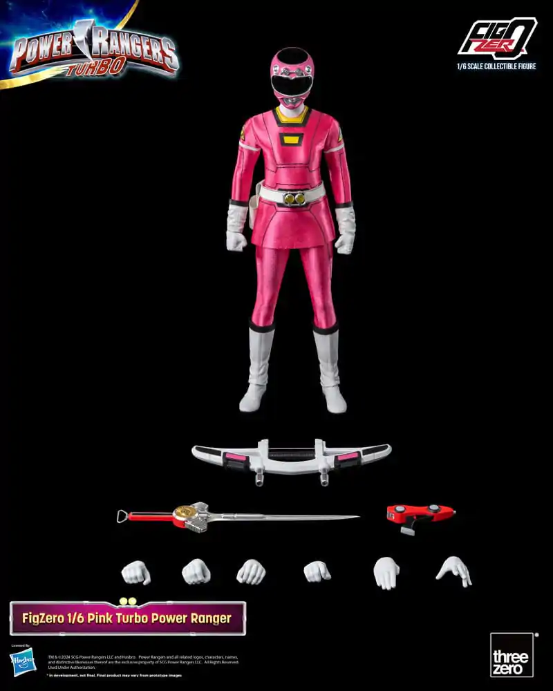 Power Rangers Turbo FigZero akcijska figura 1/6 Pink Turbo Power Ranger 30 cm fotografija proizvoda