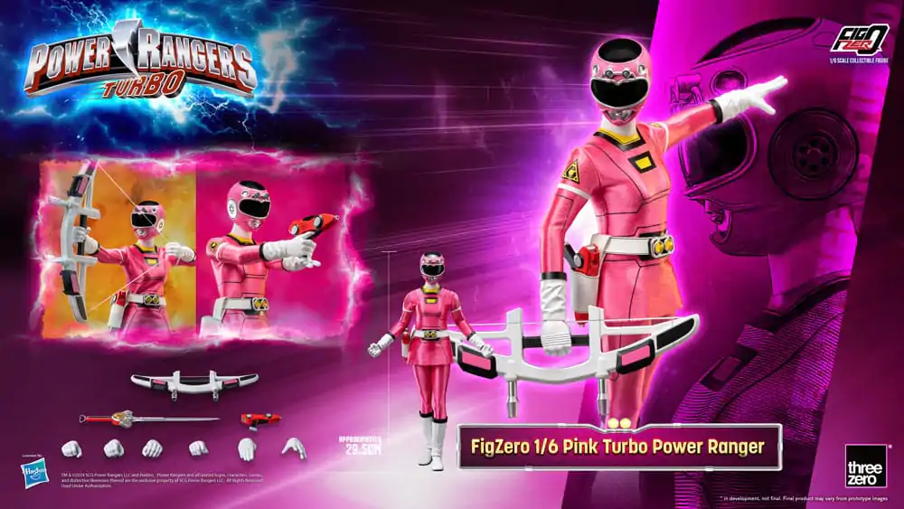 Power Rangers Turbo FigZero akcijska figura 1/6 Pink Turbo Power Ranger 30 cm fotografija proizvoda