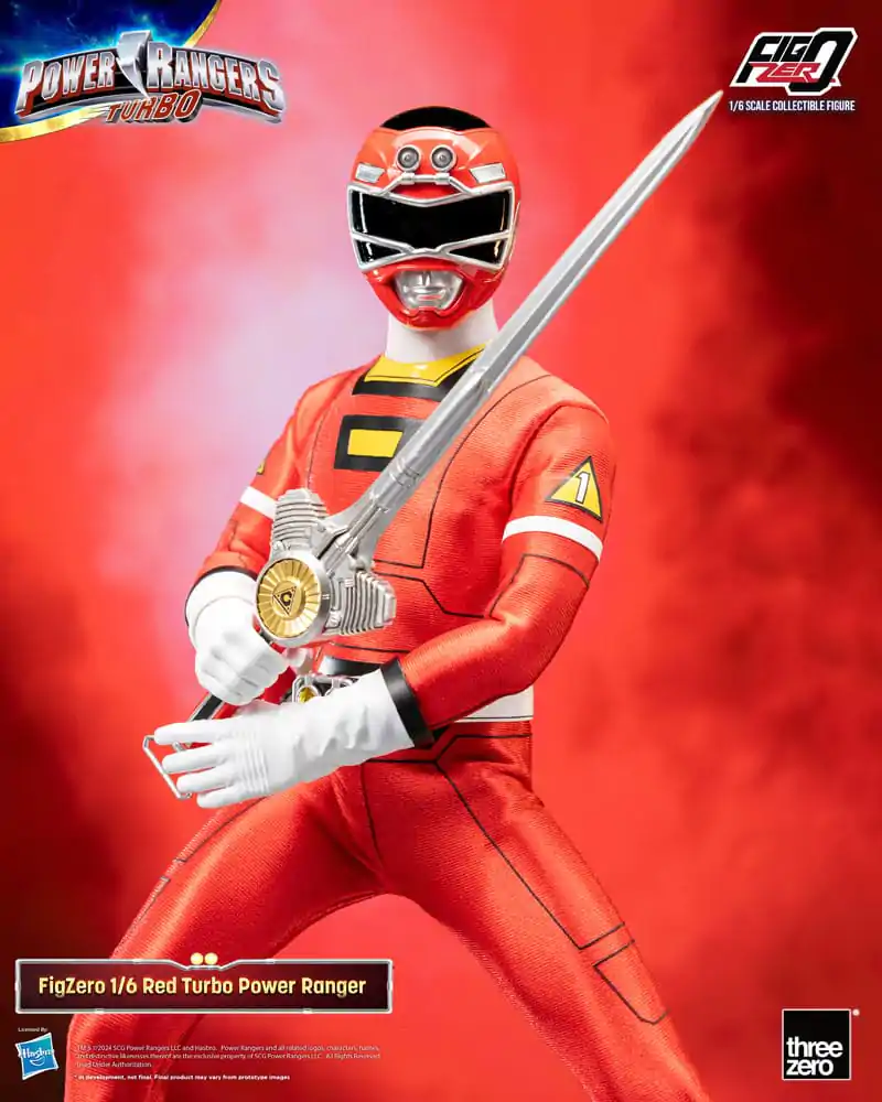 Power Rangers Turbo FigZero akcijska figura 1/6 Red Turbo Power Ranger 30 cm fotografija proizvoda
