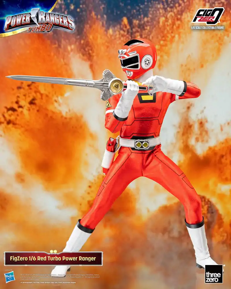 Power Rangers Turbo FigZero akcijska figura 1/6 Red Turbo Power Ranger 30 cm fotografija proizvoda