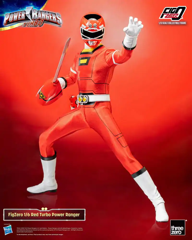Power Rangers Turbo FigZero akcijska figura 1/6 Red Turbo Power Ranger 30 cm fotografija proizvoda