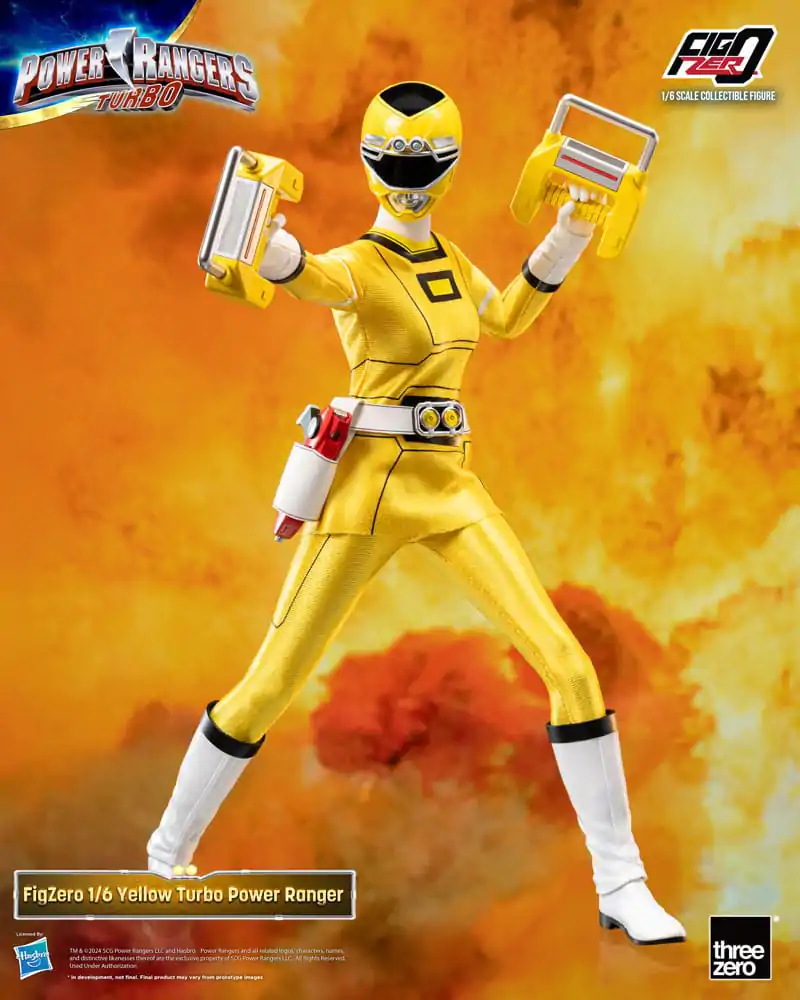 Power Rangers Turbo FigZero akcijska figura 1/6 Yellow Turbo Power Ranger 30 cm fotografija proizvoda