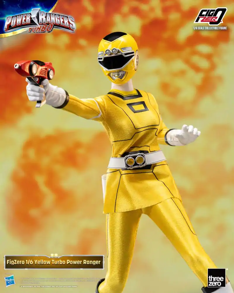 Power Rangers Turbo FigZero akcijska figura 1/6 Yellow Turbo Power Ranger 30 cm fotografija proizvoda