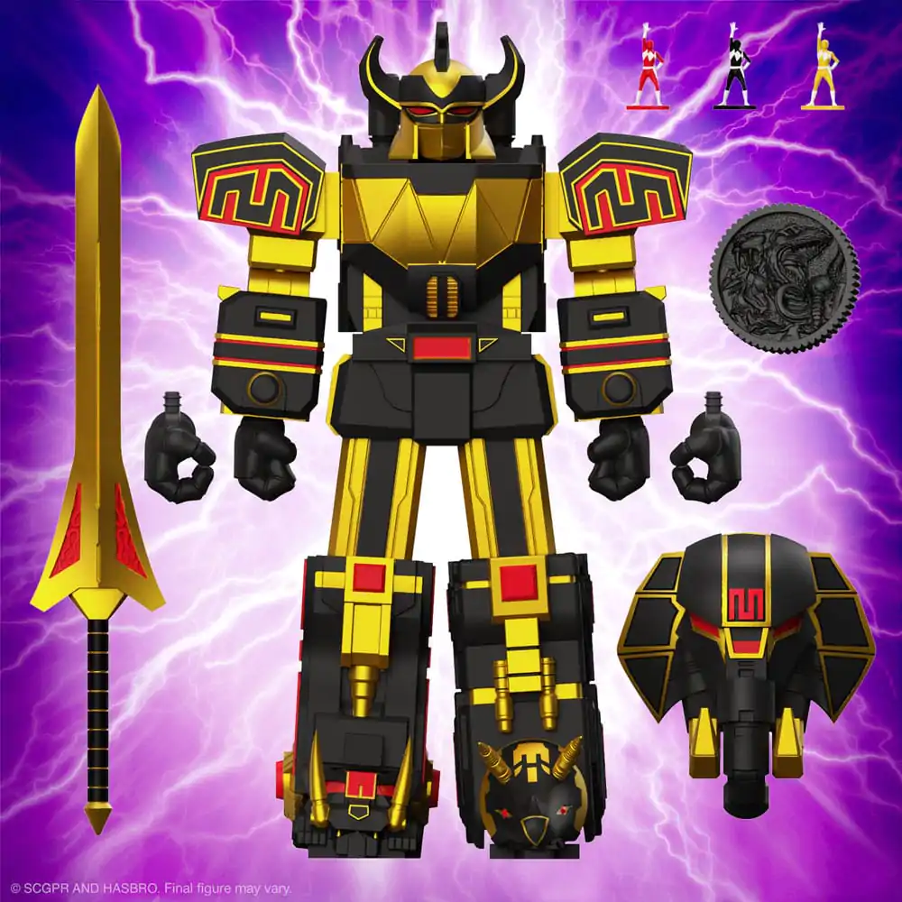 Power Rangers Ultimates akcijska figura Megazord (Black/Gold) 18 cm fotografija proizvoda