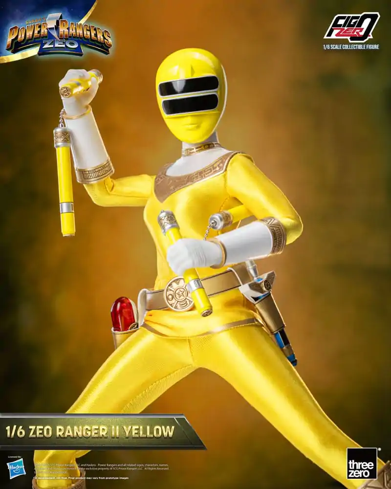 Power Rangers Zeo FigZero akcijska figura 1/6 Ranger II Yellow 30 cm fotografija proizvoda