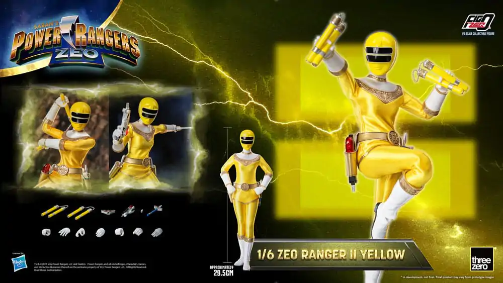 Power Rangers Zeo FigZero akcijska figura 1/6 Ranger II Yellow 30 cm fotografija proizvoda