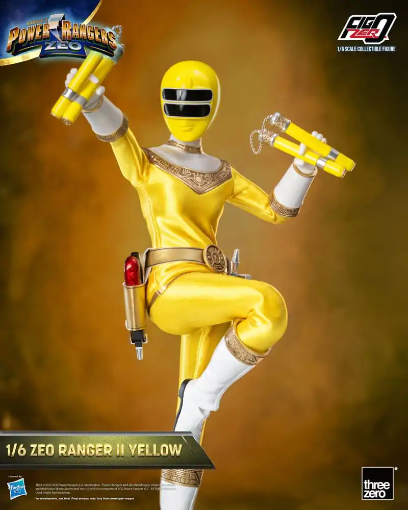 Power Rangers Zeo FigZero akcijska figura 1/6 Ranger II Yellow 30 cm fotografija proizvoda