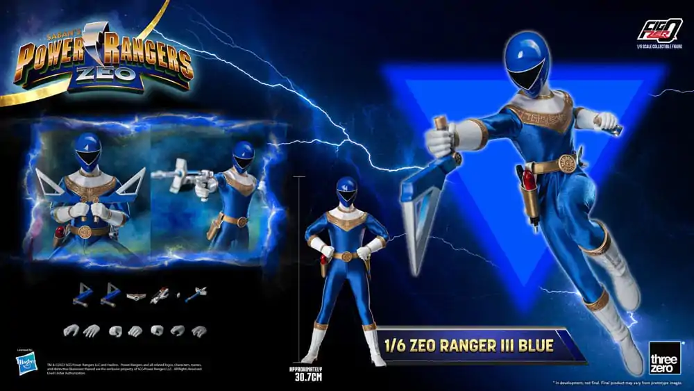 Power Rangers Zeo FigZero akcijska figura 1/6 Ranger III Blue 30 cm fotografija proizvoda