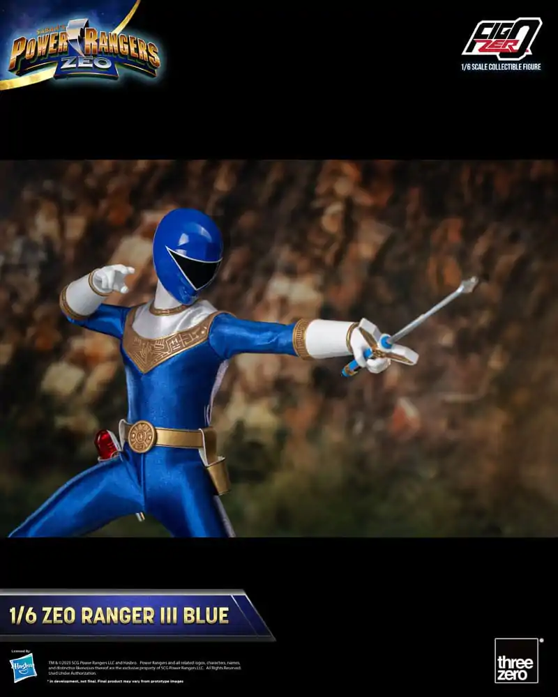 Power Rangers Zeo FigZero akcijska figura 1/6 Ranger III Blue 30 cm fotografija proizvoda