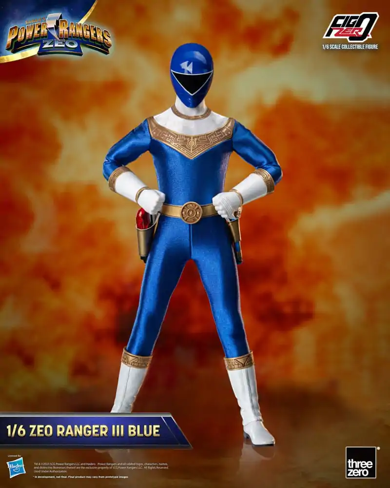 Power Rangers Zeo FigZero akcijska figura 1/6 Ranger III Blue 30 cm fotografija proizvoda