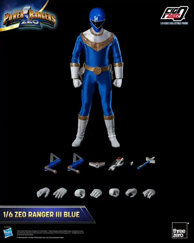 Power Rangers Zeo FigZero akcijska figura 1/6 Ranger III Blue 30 cm fotografija proizvoda