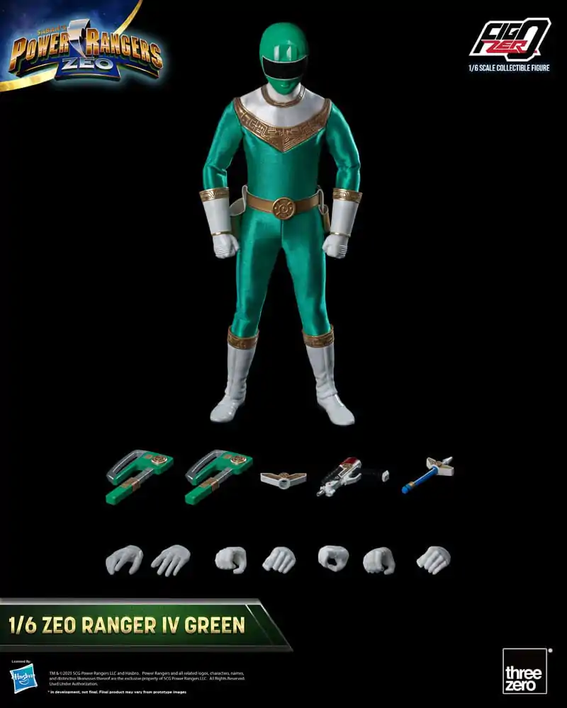 Power Rangers Zeo FigZero akcijska figura 1/6 Ranger IV Green 30 cm fotografija proizvoda