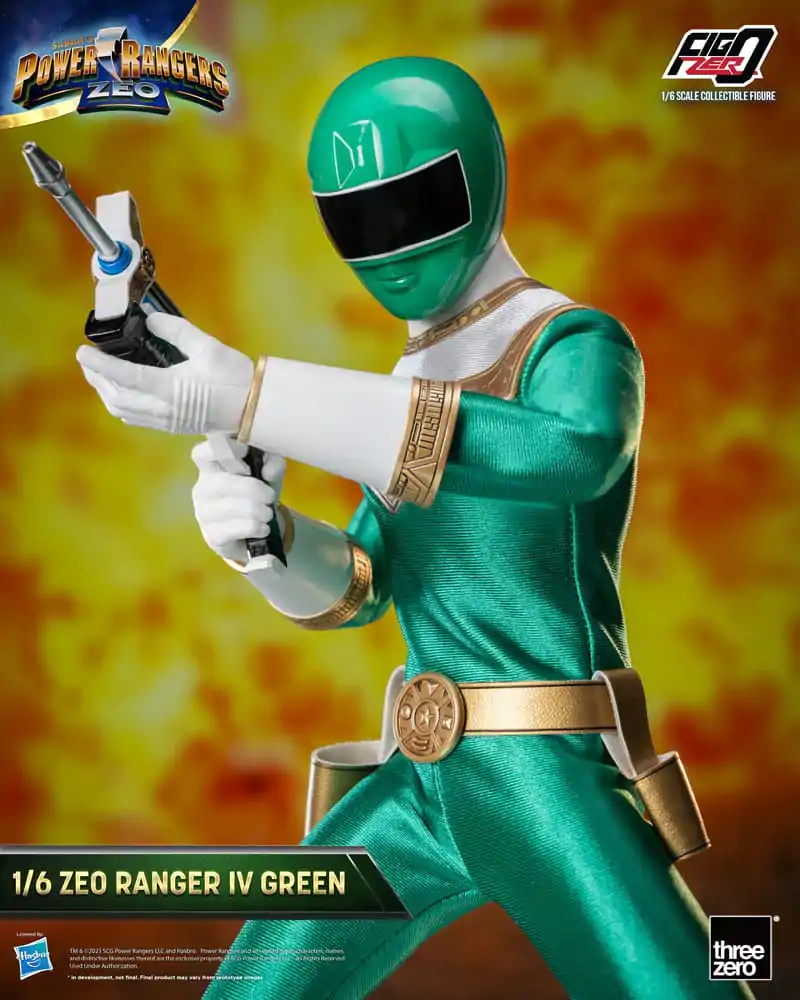 Power Rangers Zeo FigZero akcijska figura 1/6 Ranger IV Green 30 cm fotografija proizvoda