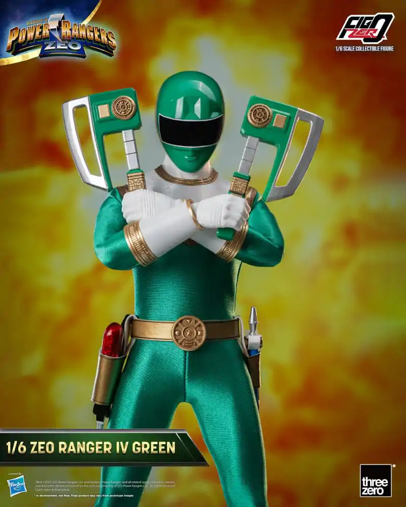 Power Rangers Zeo FigZero akcijska figura 1/6 Ranger IV Green 30 cm fotografija proizvoda