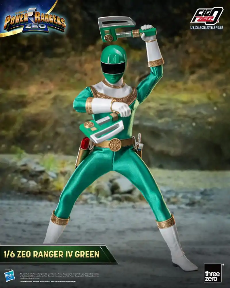 Power Rangers Zeo FigZero akcijska figura 1/6 Ranger IV Green 30 cm fotografija proizvoda