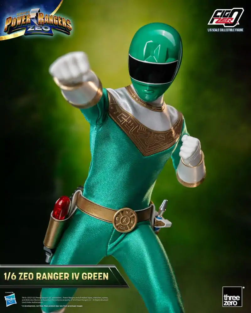 Power Rangers Zeo FigZero akcijska figura 1/6 Ranger IV Green 30 cm fotografija proizvoda