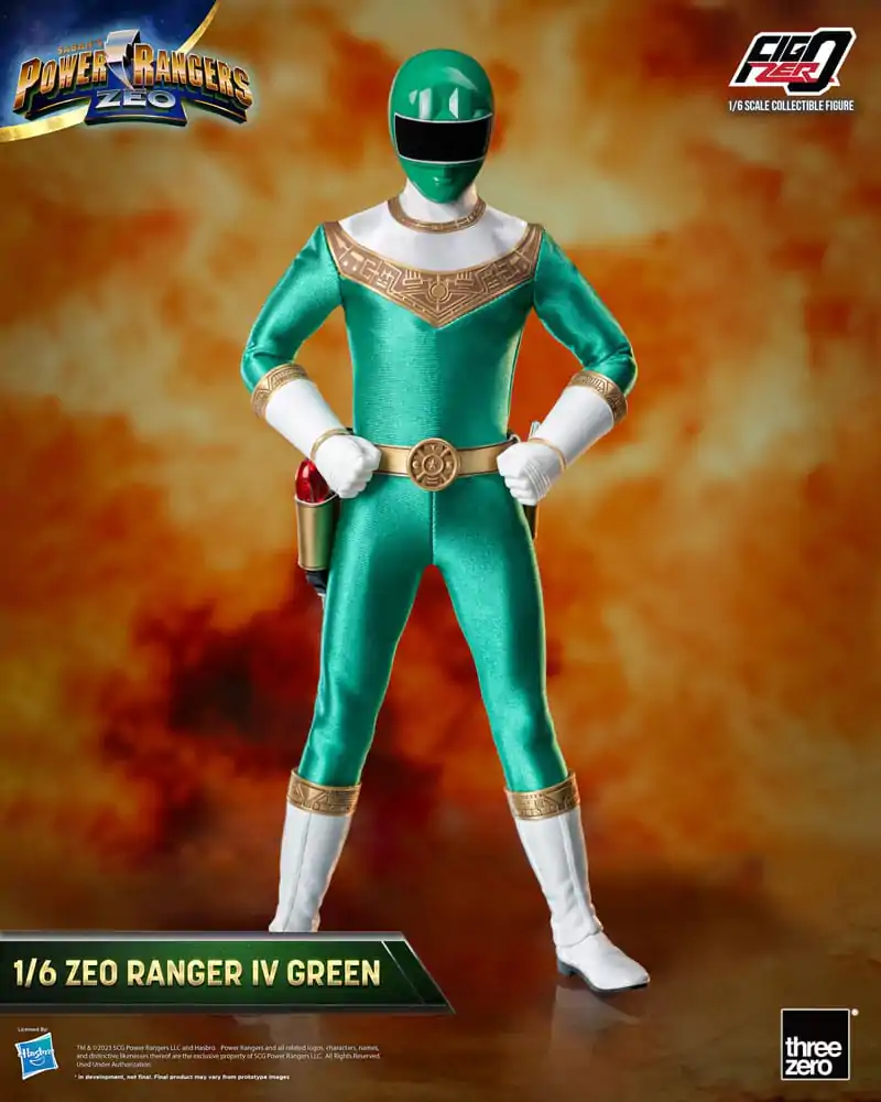 Power Rangers Zeo FigZero akcijska figura 1/6 Ranger IV Green 30 cm fotografija proizvoda