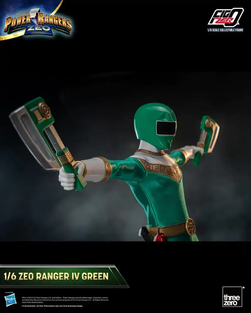 Power Rangers Zeo FigZero akcijska figura 1/6 Ranger IV Green 30 cm fotografija proizvoda